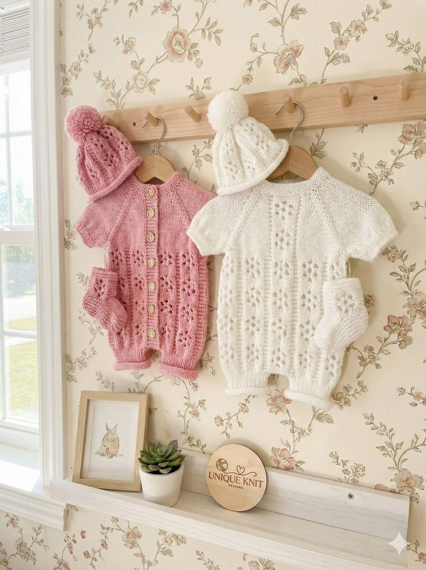 "Bounty” Romper Knitting pattern for Reborn doll 16 -22” or 0-3 Mth Old Baby