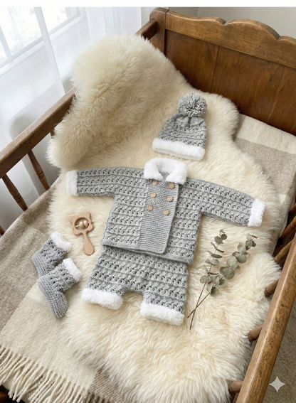 "Pixie” 4 Piece Set Knitting pattern for Reborn doll 16-22” or 0-3 Month Old Baby