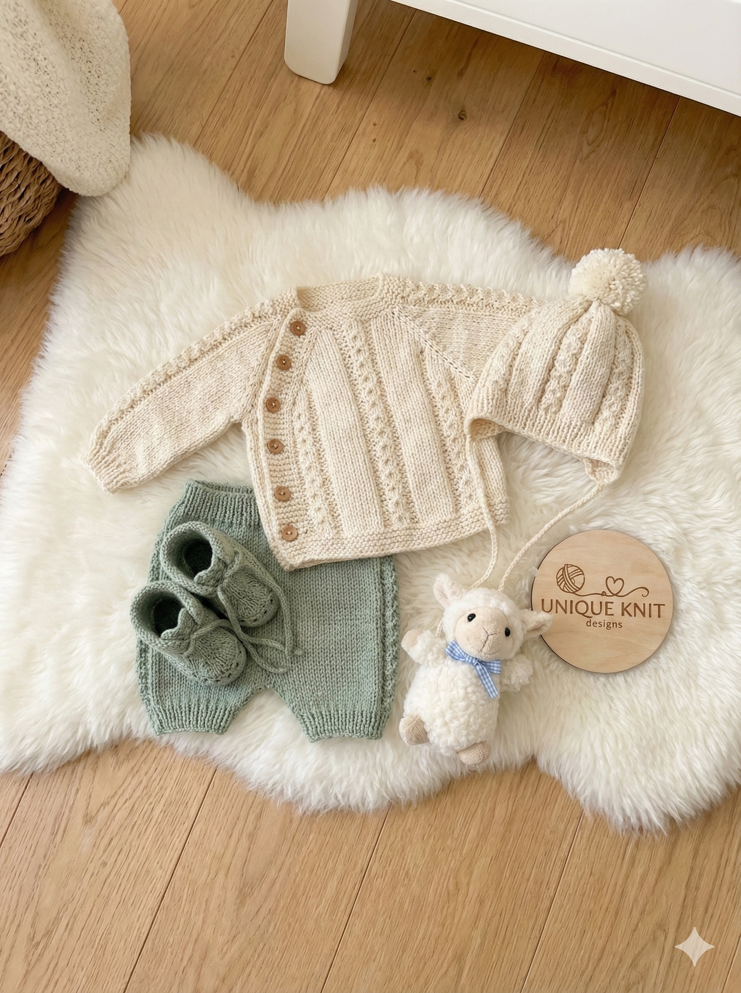 "Pepper” Side opening top and lace up  boot set Knitting pattern for Reborn doll 16 -22” or 0-3 Mth Old Baby