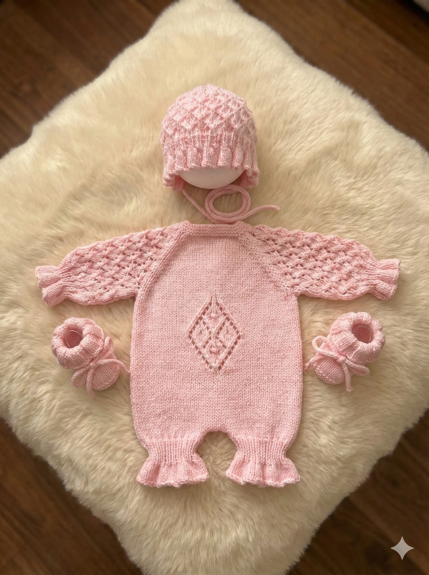 "Princess” Romper Knitting pattern for Reborn doll 16 -22” or 0-3 Month Old Baby