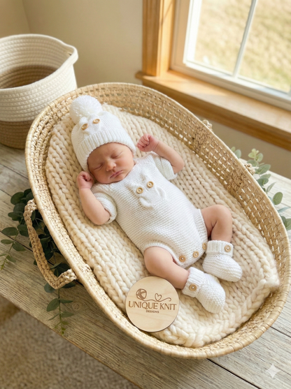 "Buttercup ” Romper Knitting pattern for Reborn doll 16 -22” or 0-3 Mth Old Baby