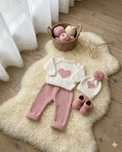 "Camellia” Jeans Set Knitting pattern for Reborn doll 16 -22” or 0-3 Mth Old Baby