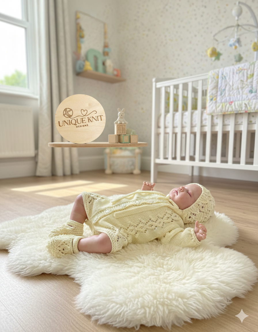 "Annabelle" Romper knitting pattern for reborn doll 16-22" or 0-3 Month old baby