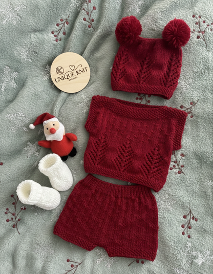 "Icicle” 4 Piece Knitting pattern set for Reborn doll 16 -22” or 0-3 Month Old Baby