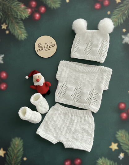 "Icicle” 4 Piece Knitting pattern set for Reborn doll 16 -22” or 0-3 Month Old Baby