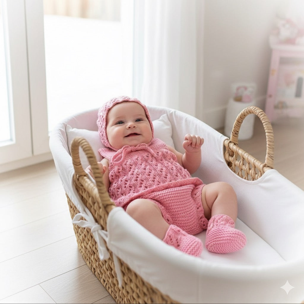 "Misty” 4 Piece Set Knitting pattern for Reborn doll 16-22” or 0-3 Month Old Baby