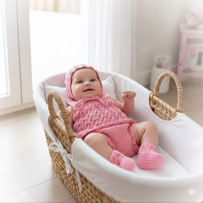 "Misty” 4 Piece Set Knitting pattern for Reborn doll 16-22” or 0-3 Month Old Baby