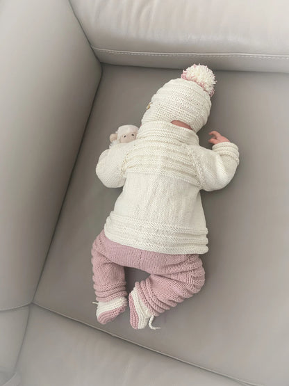 "Rowan” 4 Piece Set Knitting pattern for Reborn doll 16-22” or 0-3 Mth Old Baby