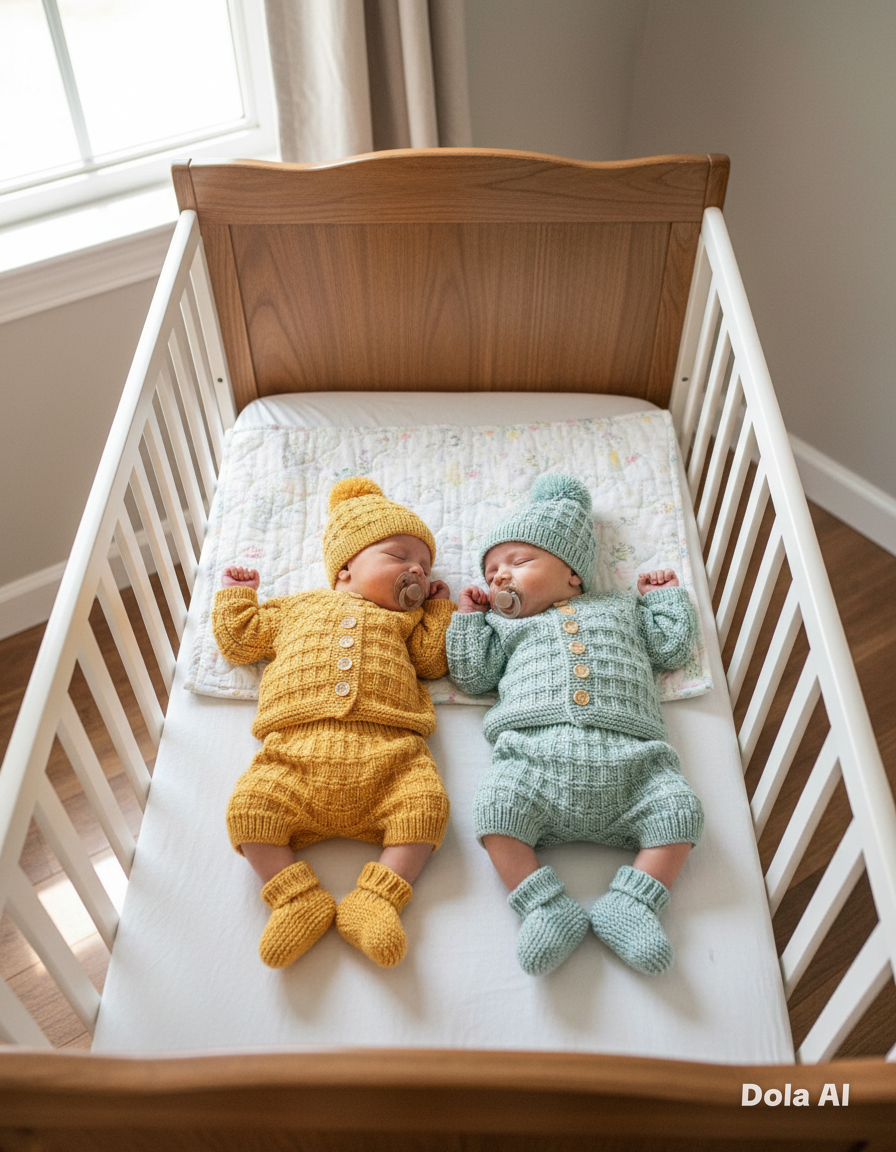 "Tate & Kate” 4 Piece Set Knitting pattern for Reborn doll 16-24” or 0-6 Mth Old Baby