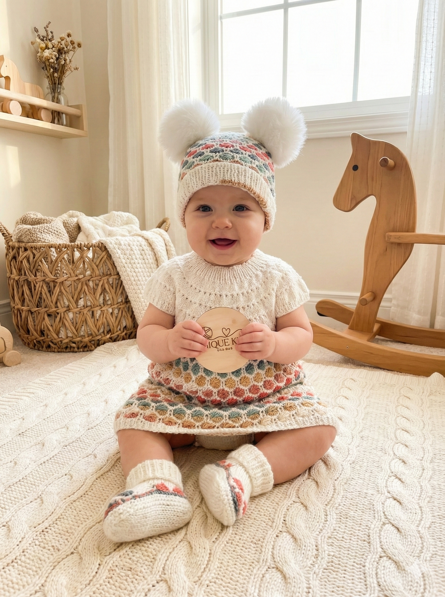 "Bubbles” 3 Piece Knitting pattern set for Reborn doll 16 -22” or 0-3 Month Old Baby