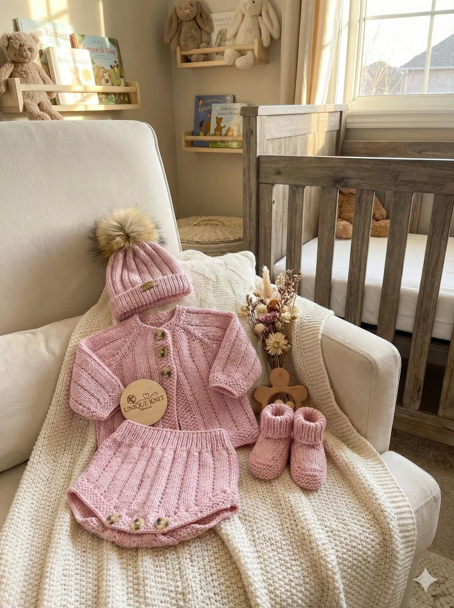 "Cotton ” Multi-piece Knitting pattern for Reborn doll 16 -22” or 0-3 Month Old Baby