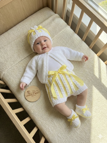 "Rosebud” Summer set Knitting pattern for Reborn doll 16 -22” or 0-3 Mth Old Baby