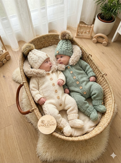 "Alaska” 3 piece Knitting pattern set for Reborn doll 16 -24” or 0-6 Month Old Baby