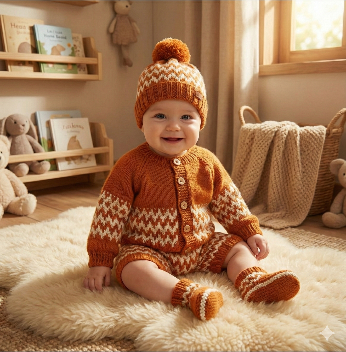 "Zingara” 4 Piece Knitting pattern set for Reborn doll 16 -22” or 0-3 Month Old Baby