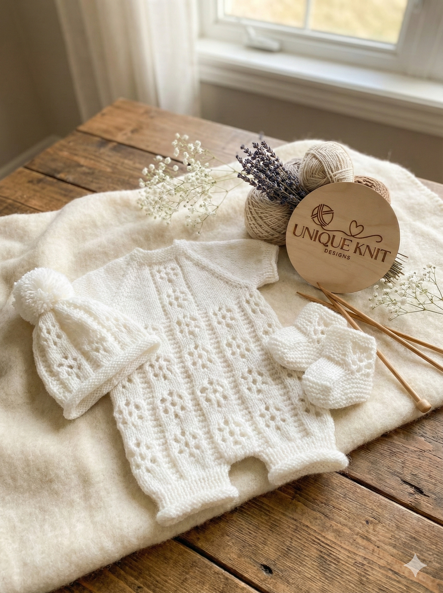 "Bounty” Romper Knitting pattern for Reborn doll 16 -22” or 0-3 Mth Old Baby