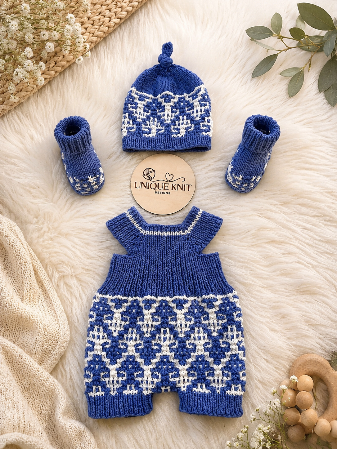 "Willis & Wendy” Multi-piece Knitting pattern for Reborn doll 16 -22” or 0-3 Month Old Baby
