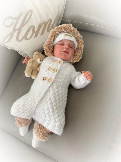 "Sage” 4 Piece Set Knitting pattern for Reborn doll 16-22” or 0-3 Mth Old Baby