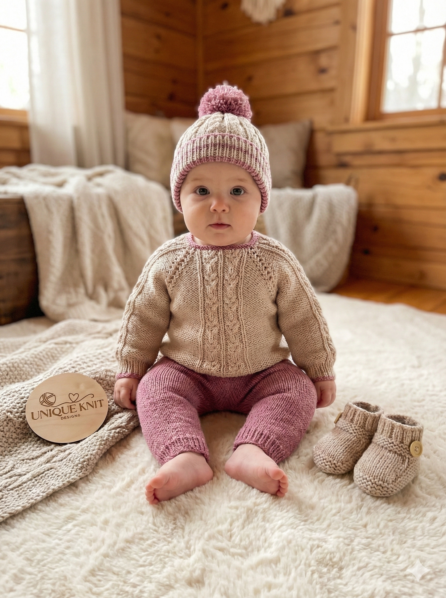 "Kieron” Multi-piece Knitting pattern for Reborn doll 16 -22” or 0-3 Month Old Baby