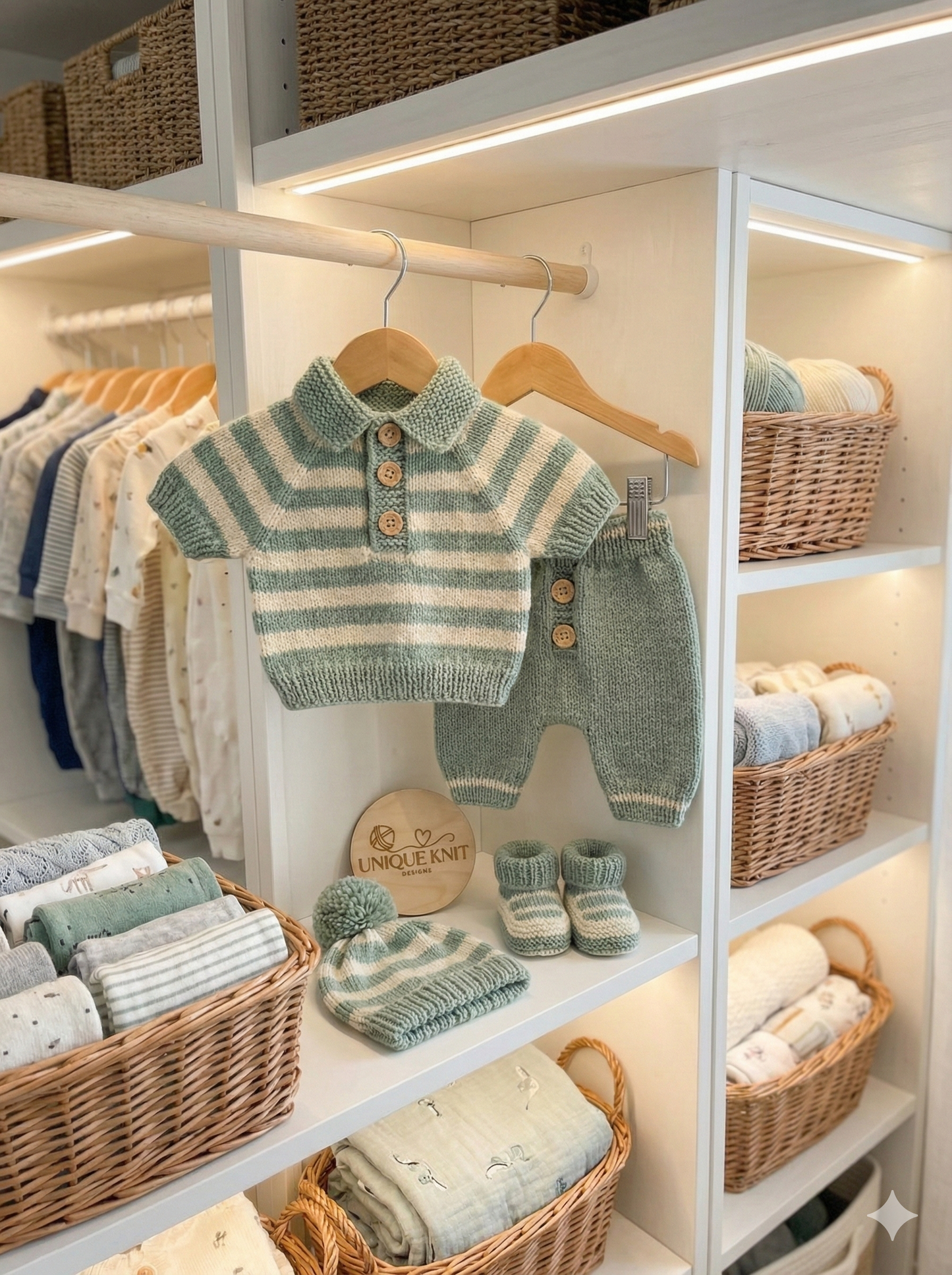 "Chestnut” Shorts and top Knitting pattern set for Reborn doll 16 -22” or 0-3 Mth Old Baby