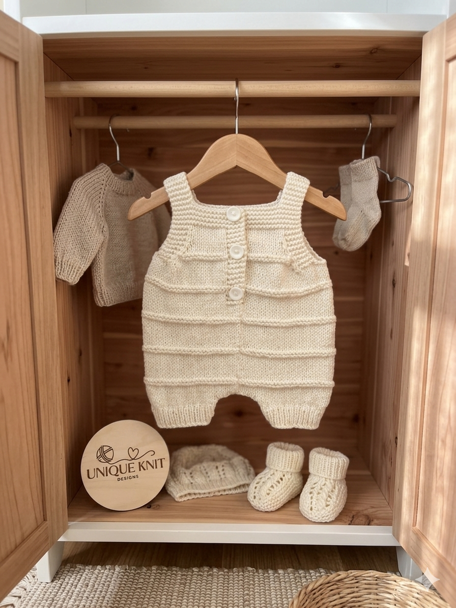 "Amari” Multi-piece Knitting pattern for Reborn doll 16 -22” or 0-3 Month Old Baby