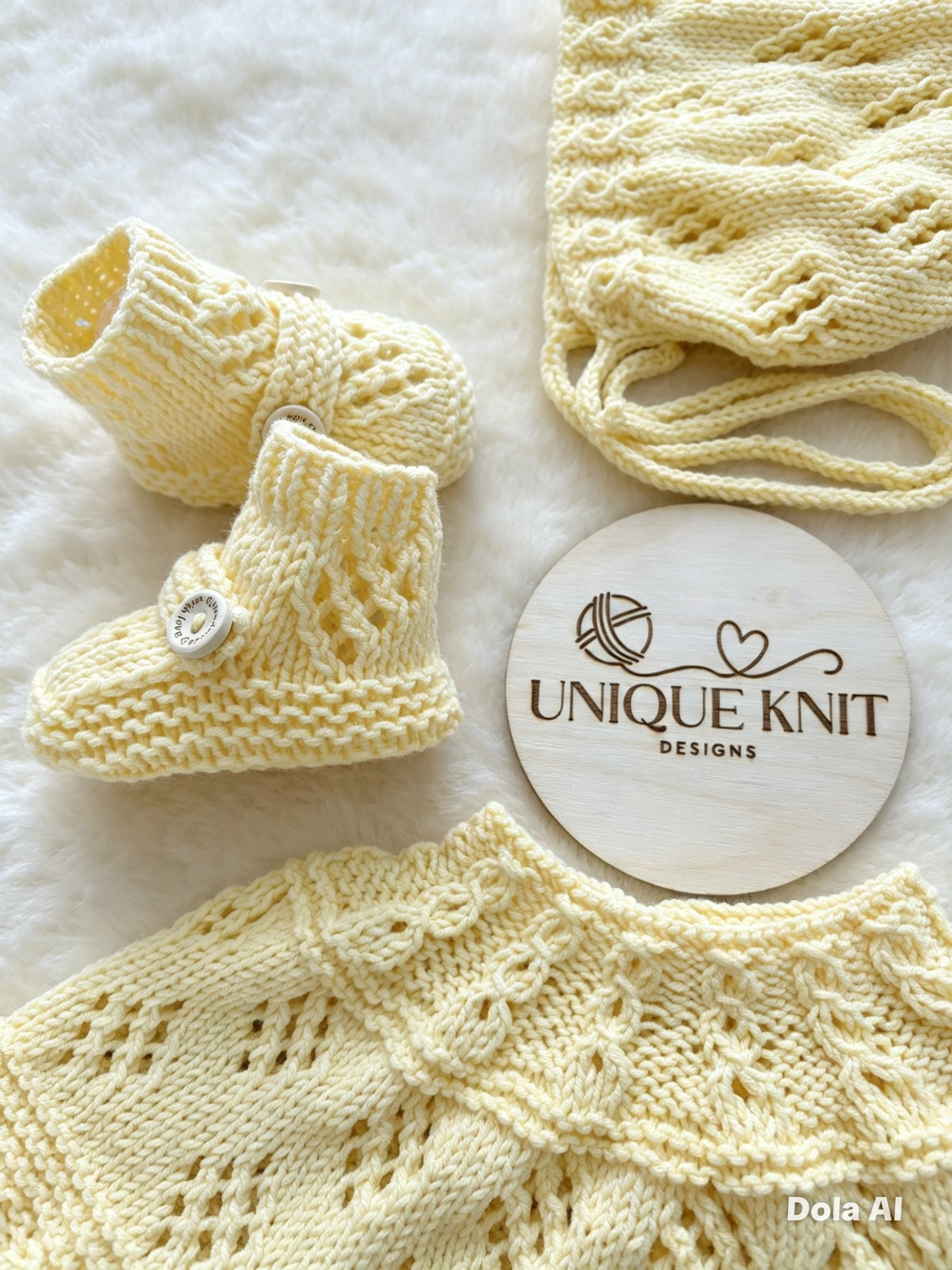 "Luna” 3 Piece Knitting pattern set for Reborn doll 16-22” or 0-3 Month Old Baby