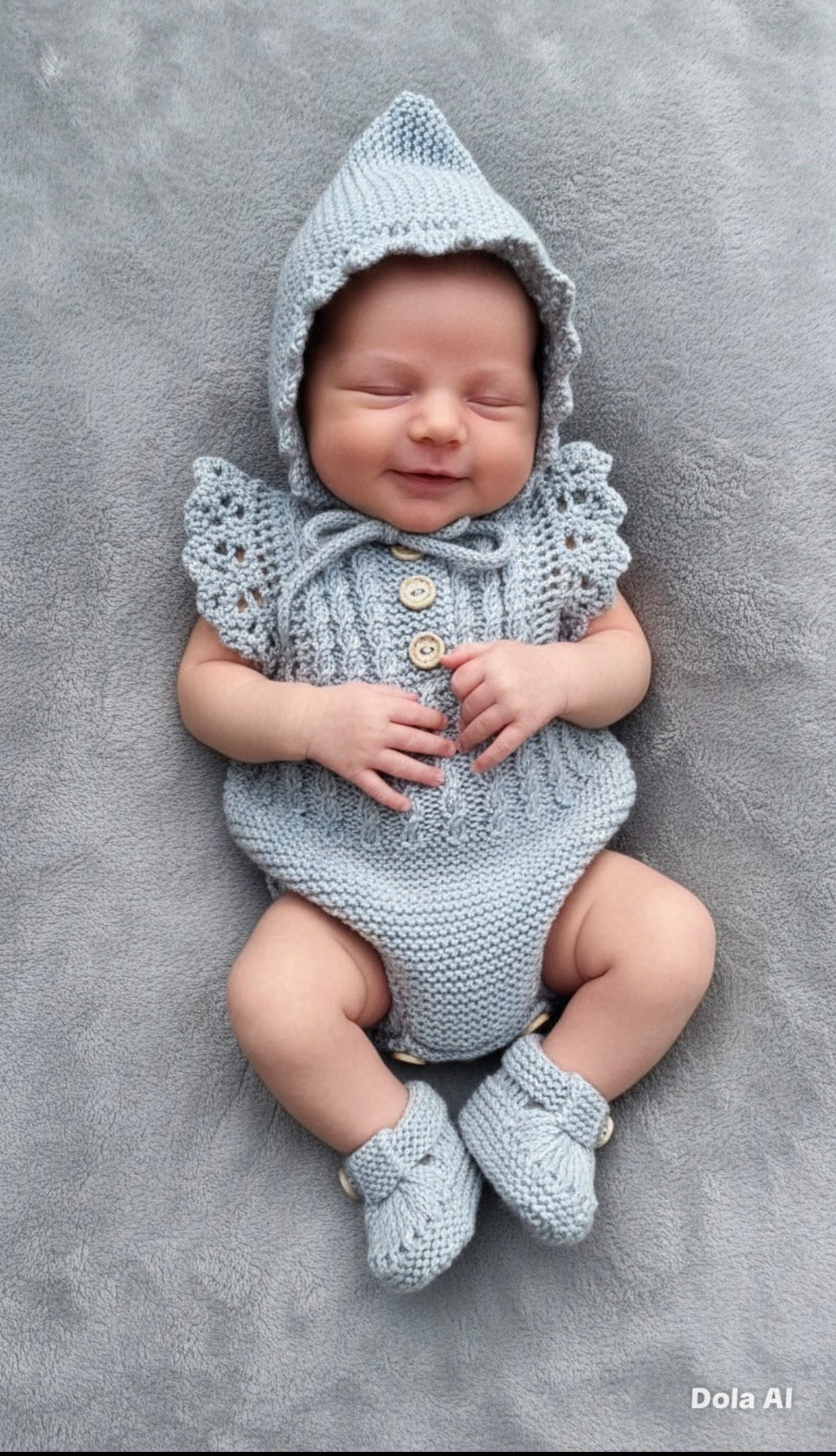 "Florence” Romper Knitting pattern for Reborn doll 16 -22” or 0-3 Month Old Baby