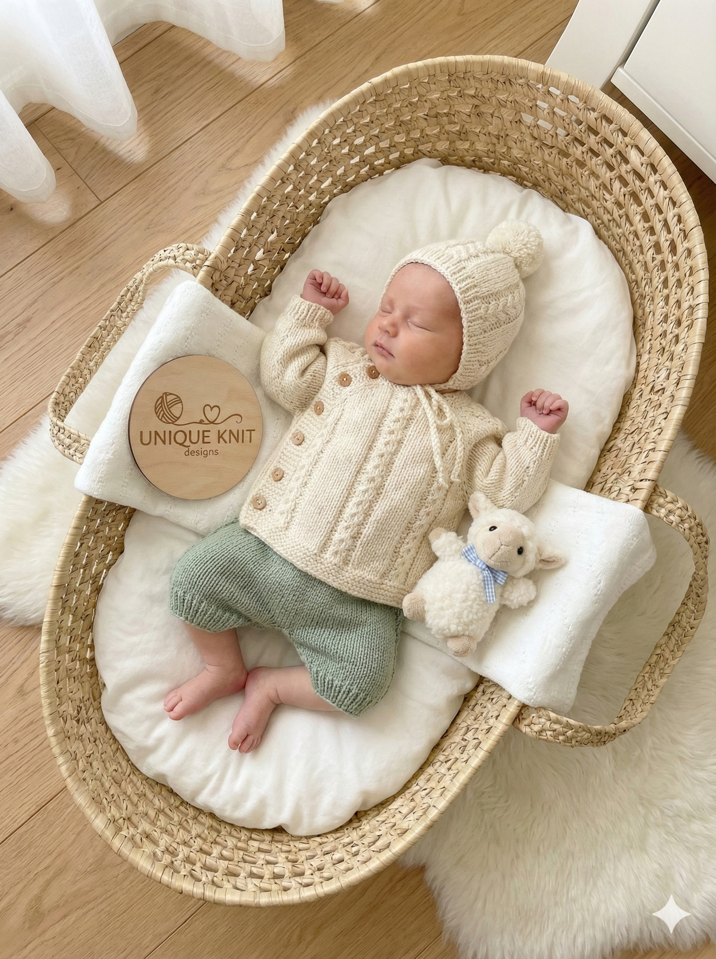 "Pepper” Side opening top and lace up  boot set Knitting pattern for Reborn doll 16 -22” or 0-3 Mth Old Baby