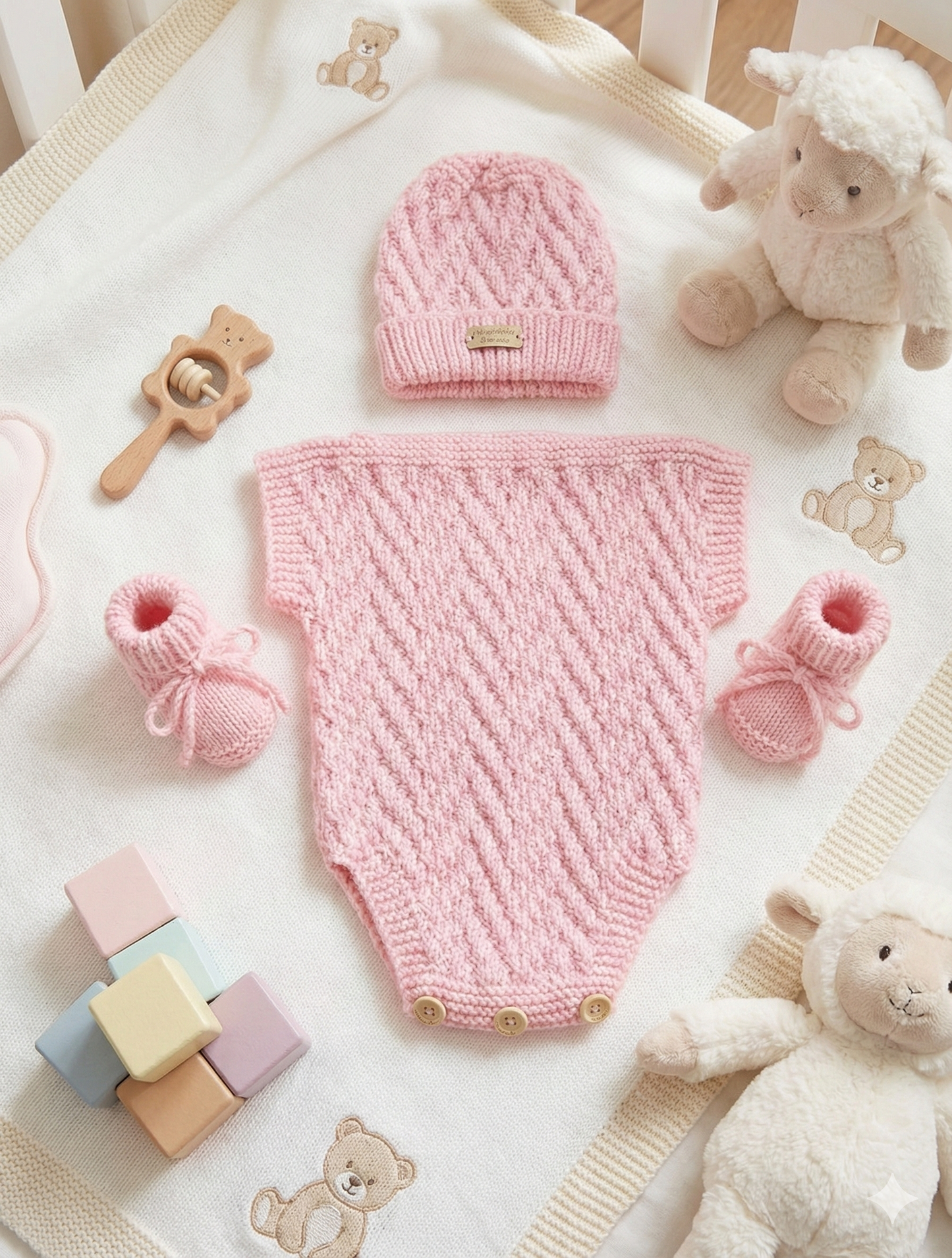 "Neptune” Romper Knitting pattern for Reborn doll 16 -22” or 0-3 Month Old Baby