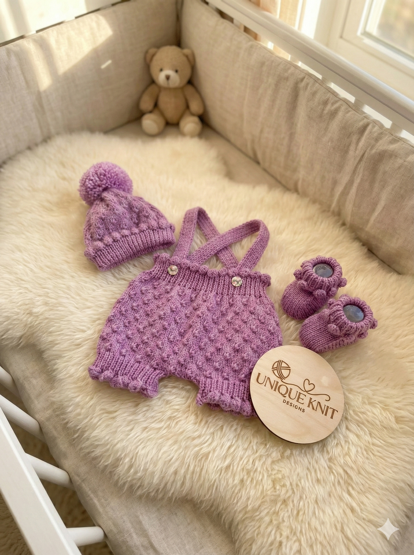 "Petunia” Shorts and Dress set Knitting pattern for Reborn doll 16 -22” or 0-3 Mth Old Baby