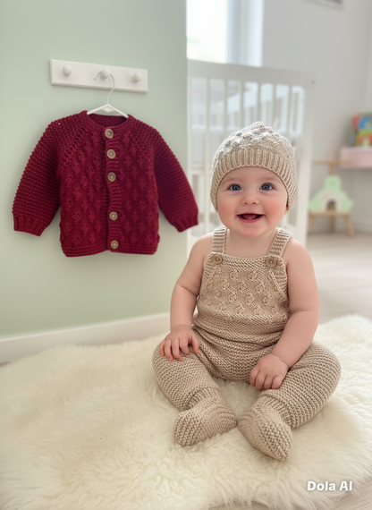 "Little Cloud” 3 piece Knitting pattern set for Reborn doll 19 -24” or 0-6 Month Old Baby