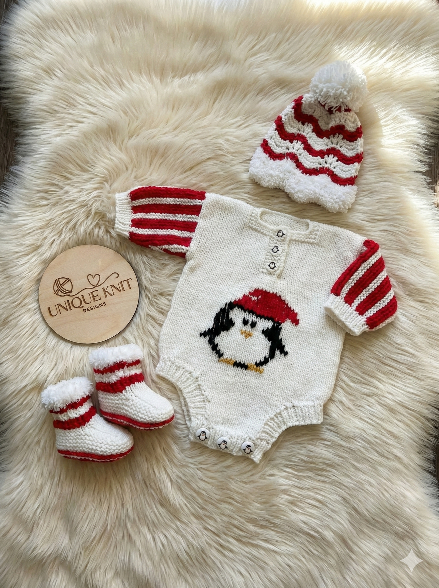 "Jingle Bells” Romper Knitting pattern for Reborn doll 16 -22” or 0-3 Month Old Baby