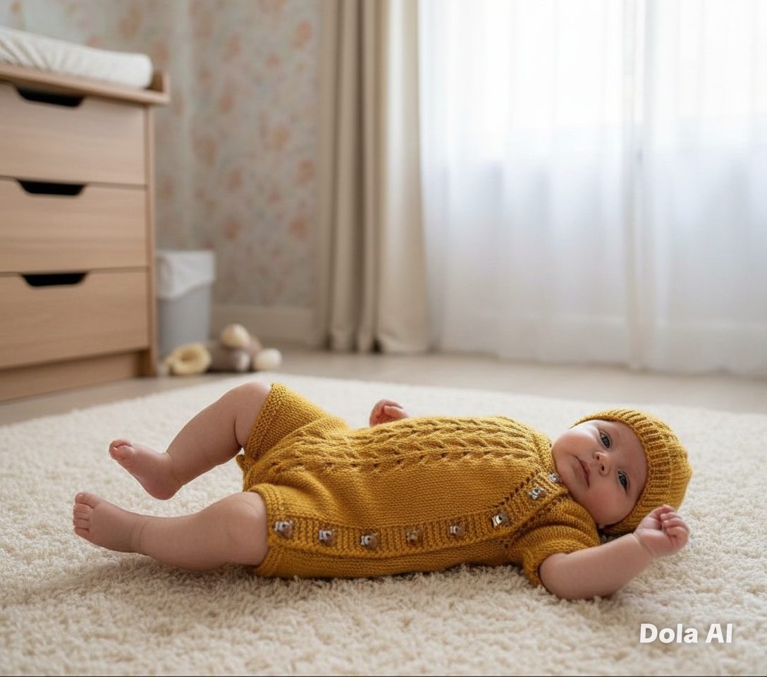 "Peanut" Romper knitting pattern for reborn doll 16-22" or 0-3 Month old baby