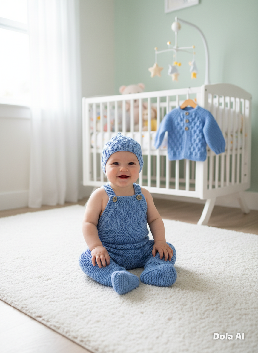 "Little Cloud” 3 piece Knitting pattern set for Reborn doll 19 -24” or 0-6 Month Old Baby