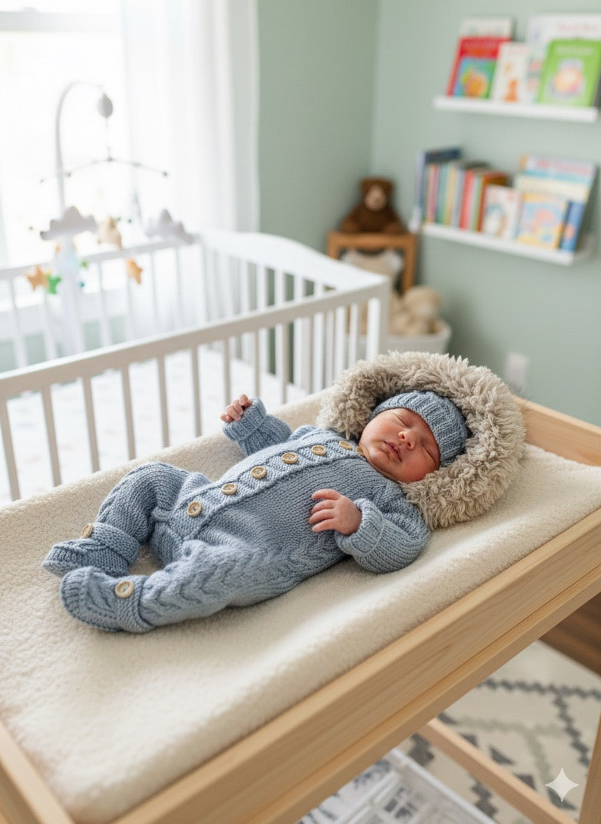 "Alaska” 3 piece Knitting pattern set for Reborn doll 16 -24” or 0-6 Month Old Baby