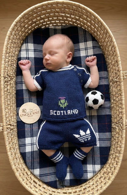 "Tiny Tartans” 3 piece Knitting pattern set for Reborn doll 16 -22” or 0-3 Month Old Baby
