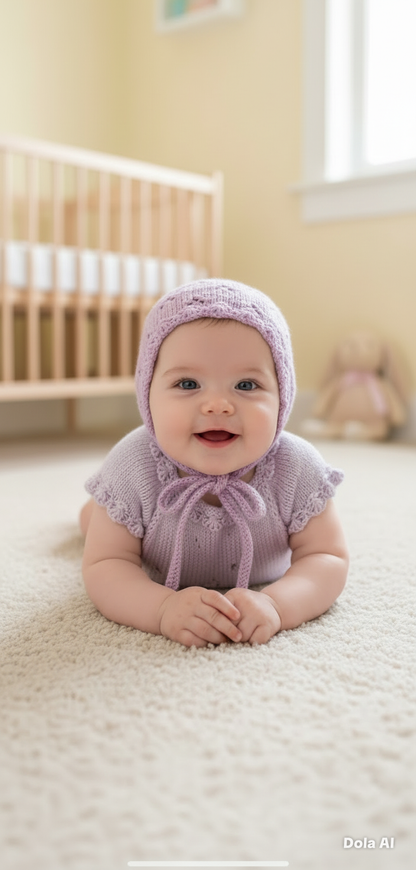 "Angel” Romper Knitting pattern for Reborn doll 16 -22” or 0-3 Month Old Baby