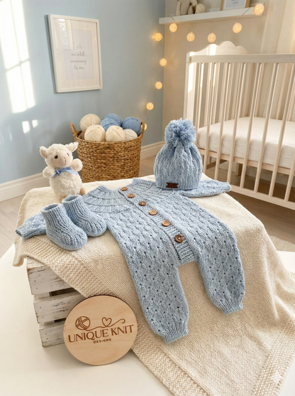"Opal” Romper Knitting pattern for Reborn doll 16 -22” or 0-3 Mth Old Baby