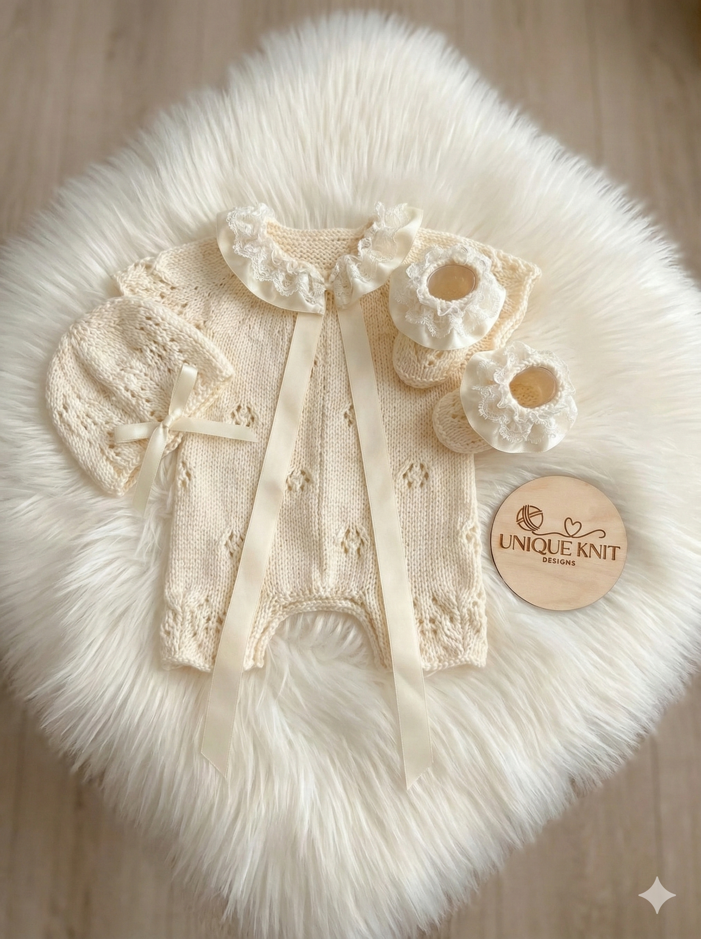 "Amaryllis” Romper Knitting pattern for Reborn doll 16 -22” or 0-3 Mth Old Baby