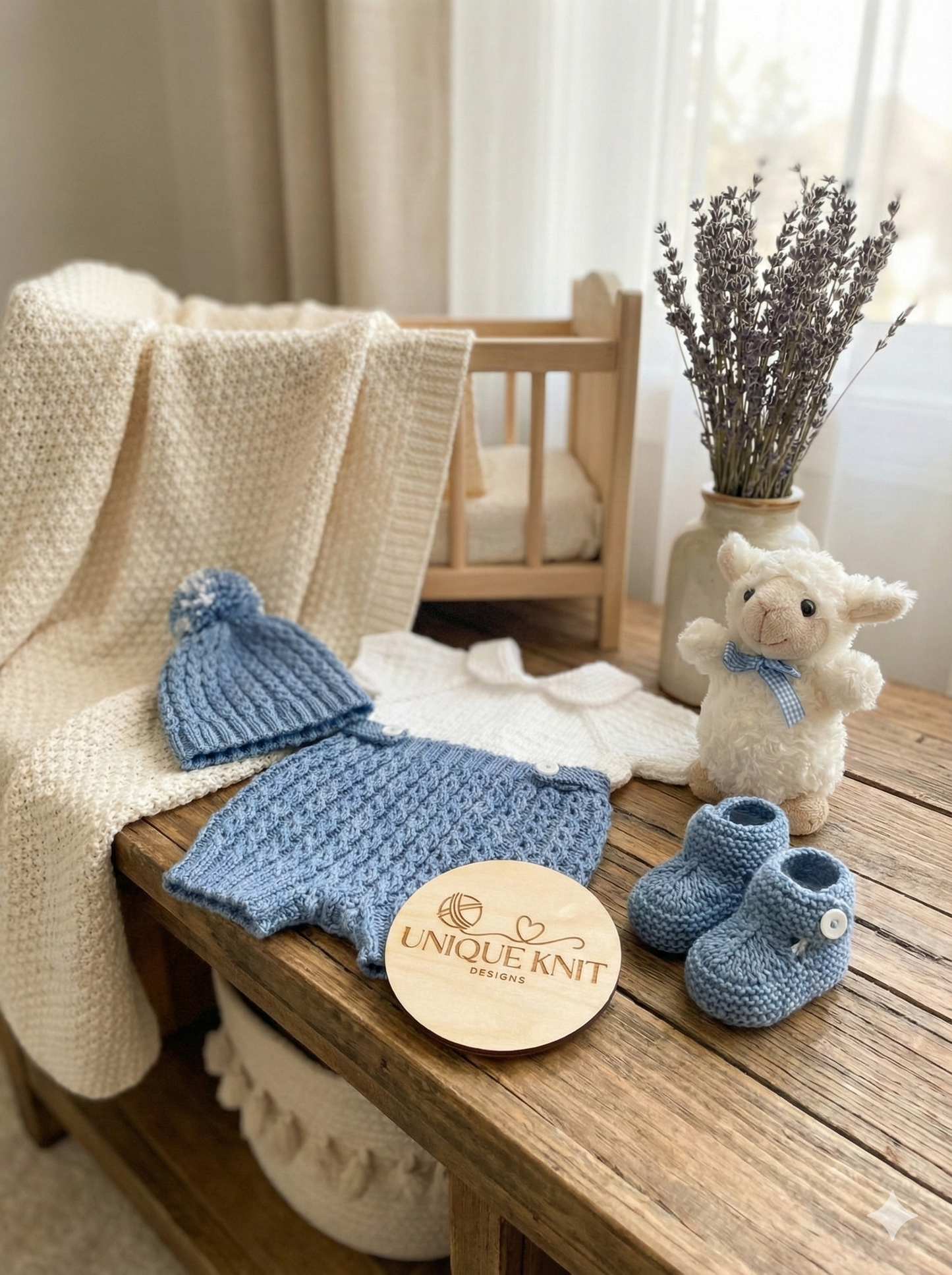 "Nutmeg” Romper Knitting pattern for Reborn doll 16 -22” or 0-3 Month Old Baby