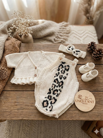"Tiger” 4 Piece Knitting pattern set for Reborn doll 16 -22” or 0-3 Month Old Baby