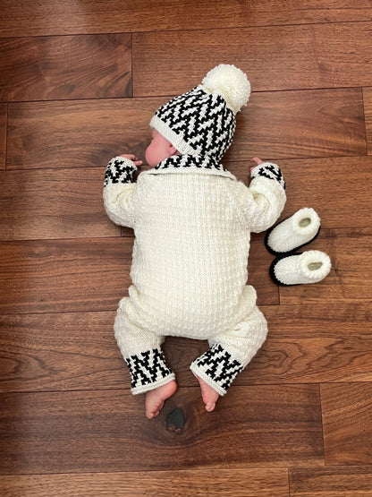 "Fudge” Romper Set Knitting pattern for Reborn doll 16-22” or 0-3 Month Old Baby
