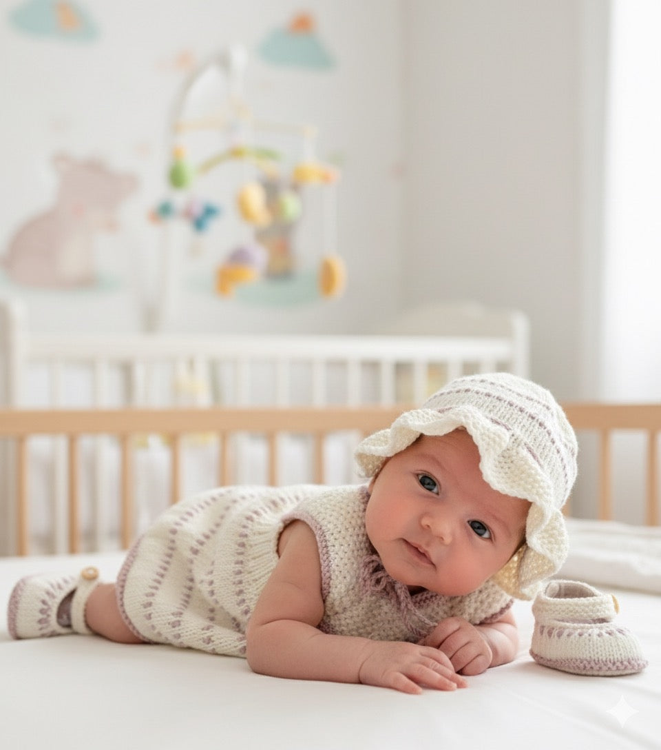 "Brook” 5 piece knitting pattern set for a reborn doll 16 -22” or 0-3 Month Old Baby