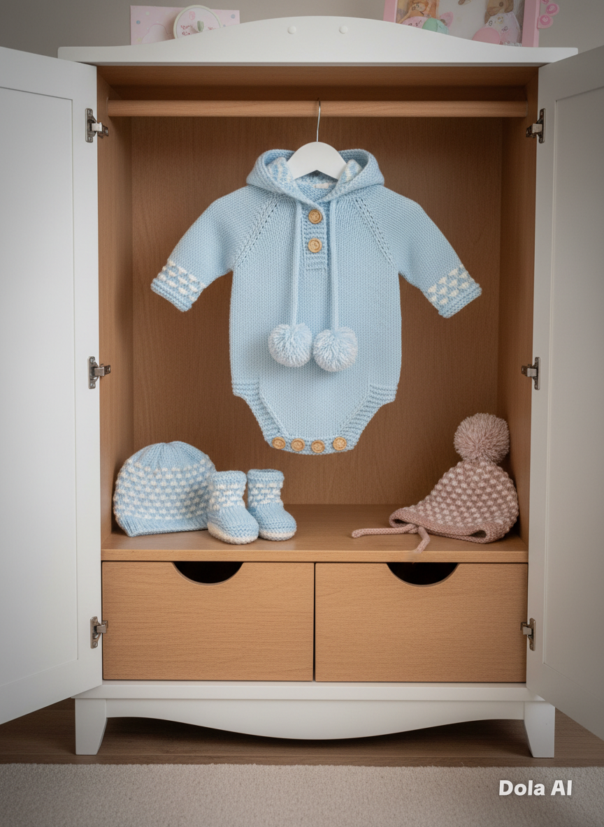 "Holly” Romper Knitting pattern for Reborn doll 16 -22” or 0-3 Month Old Baby