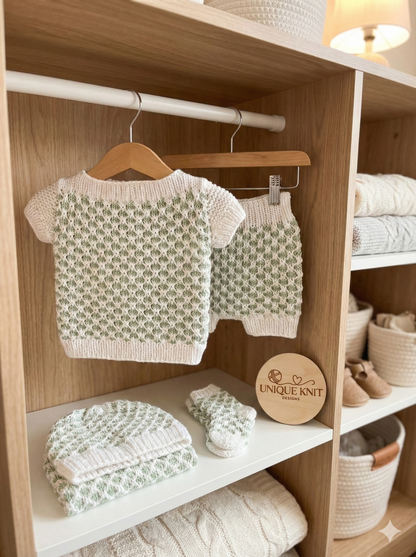 "Charlie” 4 Piece Set Knitting pattern for Reborn doll 16-22” or 0-3 Month Old Baby