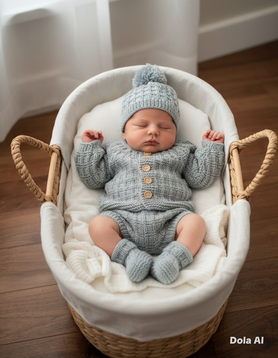 "Tate & Kate” 4 Piece Set Knitting pattern for Reborn doll 16-24” or 0-6 Mth Old Baby