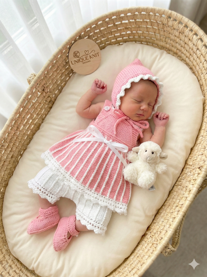 "Twinkle ” 4 Piece Set Knitting pattern for Reborn doll 16 -22” or 0-3 Mth Old Baby