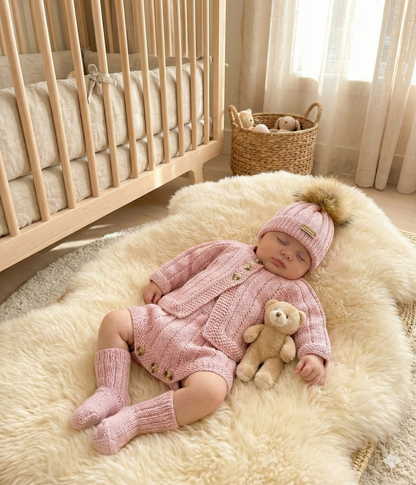 "Cotton ” Multi-piece Knitting pattern for Reborn doll 16 -22” or 0-3 Month Old Baby