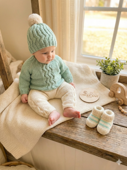 "Manhattan” 4 Piece Set Knitting pattern for Reborn doll 16-22” or 0-3 Month Old Baby