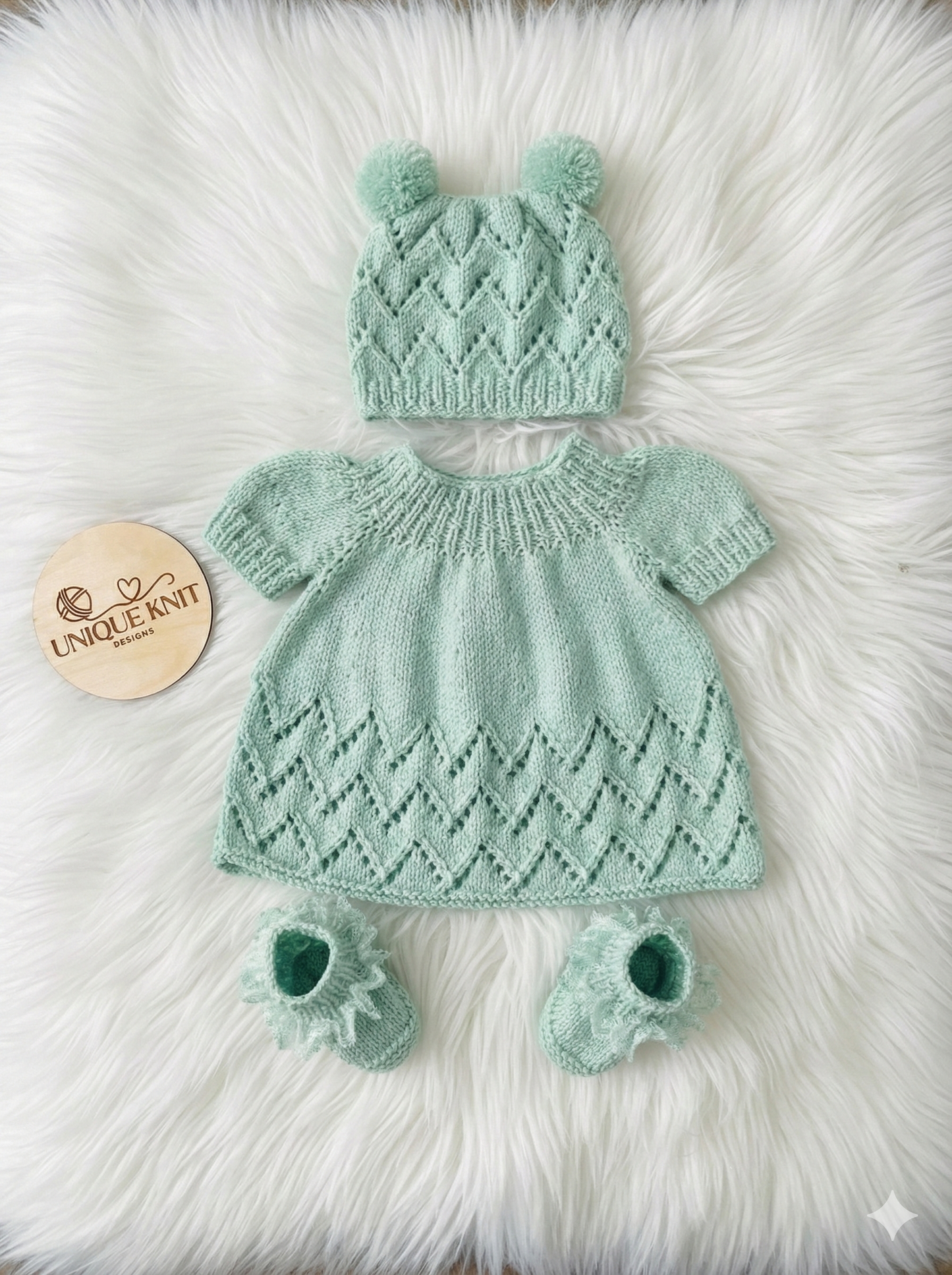 "Maggie” Multi-piece Knitting pattern for Reborn doll 16 -22” or 0-3 Month Old Baby