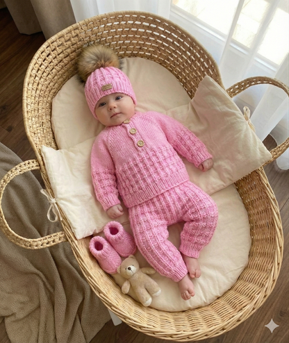 "Winter” 4 Piece Set Knitting pattern for Reborn doll 16-22” or 0-3 Month Old Baby